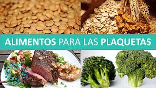 ALIMENTOS PARA SUBIR las PLAQUETAS [upl. by Jillene542]