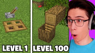 Testing Minecraft Secret Bases from Level 1 to Level 100 [upl. by Niasuh]