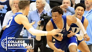 Duke rallies in regulation and OT to stun North Carolina at buzzer  College Baskerball on ESPN [upl. by Pascasia]