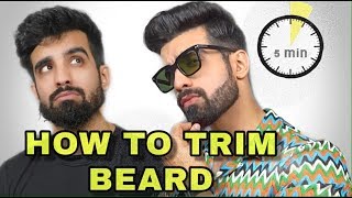 HOW TO TRIM  SET BEARD AT HOME  BEARD GROWTH TIPS IN HINDI  Karron S Dhinggra [upl. by Yenduhc916]