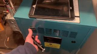 Troubleshooting No Heat Burnham IN4 Steam Boiler  Defective Thermostat [upl. by Chic]