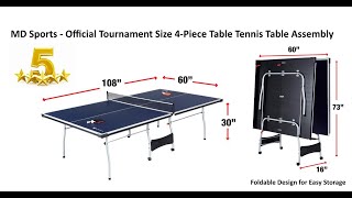 MD Sports Table Tennis Set Assembly [upl. by Aynotel154]