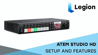 Blackmagic ATEM Studio HD Setup w ATEM Software Control [upl. by Demha785]