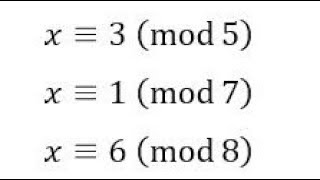 Chinese Remainder Theorem [upl. by Anaeerb]