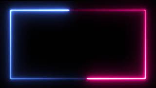 Frame  Neon Frame Border Free copyright 1  Green Screen [upl. by Harpole770]