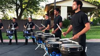 Blue Devils Drumline 2019 warmups solos HD Audio Multicam [upl. by Oibesue]