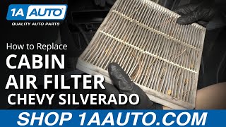 How to Replace Cabin Air Filter 1419 Chevy Silverado [upl. by Nedap487]