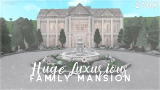 Bloxburg  Huge Luxurious Family Mansion Build 200k [upl. by Ardiedak]