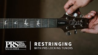 How to Restring Your PRS Equipped With Locking Tuners  PRS Guitars [upl. by Qirat735]