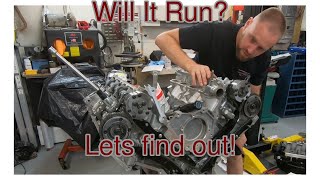 Gen 3 Ford 50L coyote Engine Build Assembly Pt2 [upl. by Cirdes]