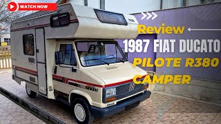 1987 Fiat Ducato Pilote R380 Camper Motorhome  Reviews [upl. by Eletnahs502]