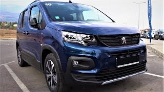 2022 Peugeot Rifter GT Line Demonstration Interior Exterior Walkaround  Premium Test Drive Sofia [upl. by Euqinu]