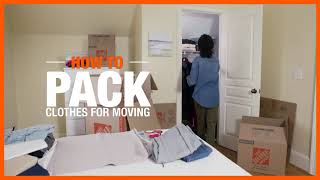 How to Pack Clothes  The Home Depot [upl. by Andersen]