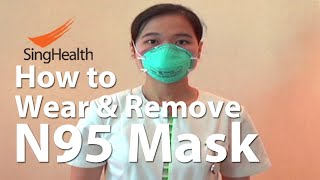 N95 3M mask How to Wear and Remove [upl. by Alaek]