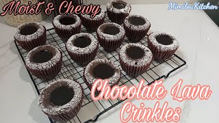 Moist and Chewy Chocolate Lava Crinkles l Mimiloukitchen [upl. by Jorgensen]