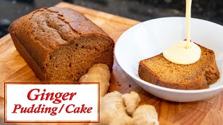 Ginger  Cake  bread pudding Easy recipe [upl. by Lahcim]